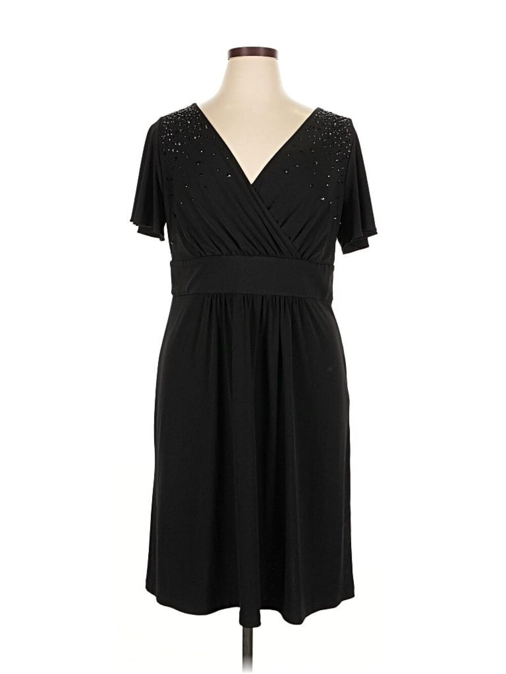 Calvin Klein Short Sleeve Black Dress